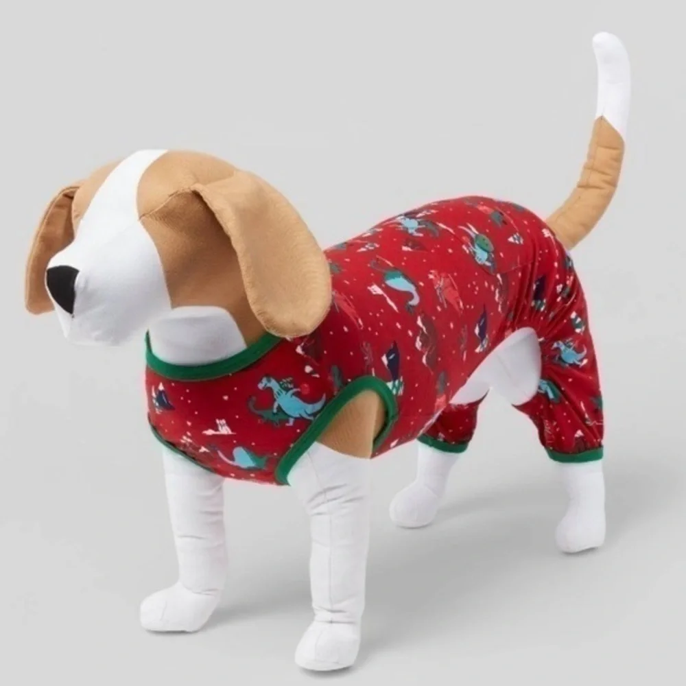 Wondershop Holiday Dino Print Pet Pajamas Matching Family Christmas Sleep Shirt